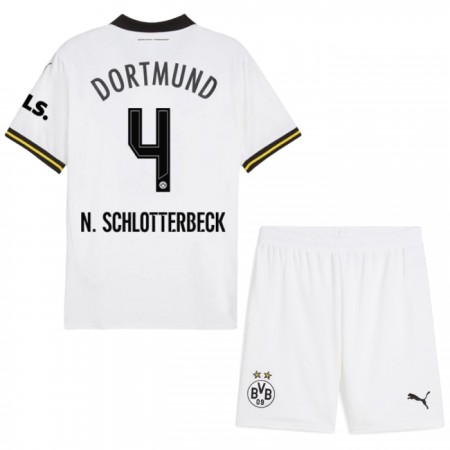 Borussia Dortmund N. Schlotterbeck 4 Lasten Kolmaspelipaita 2024-25 Lyhythihainen (+ shortsit)